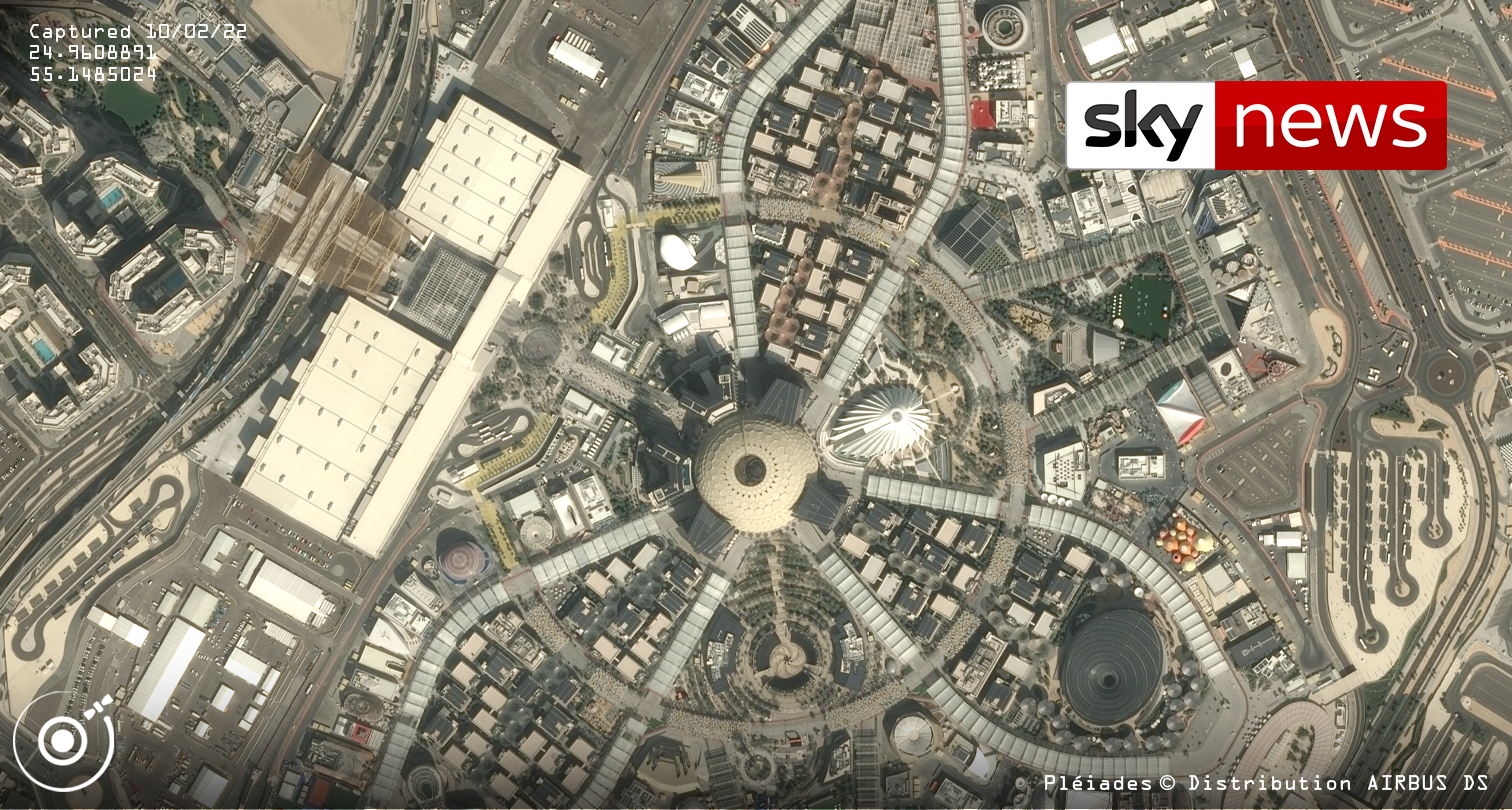 Spelfie Captures UK National Day 2022 at Expo 2020 from Space!