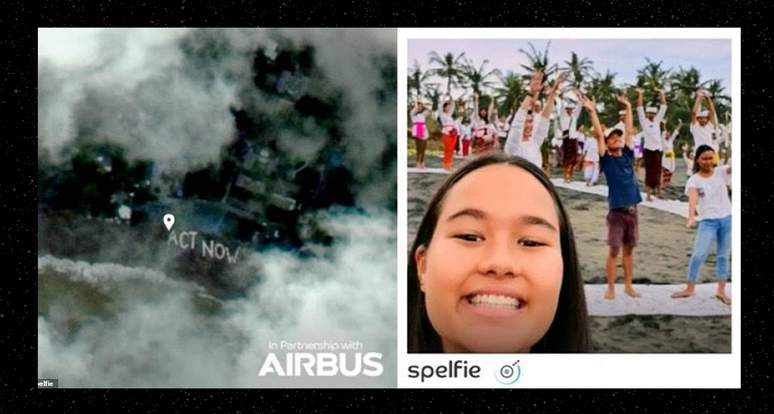 Take a selfie from SPACE! Free Spelfie app uses satellite cameras 400 miles above the Earth to take photos of users